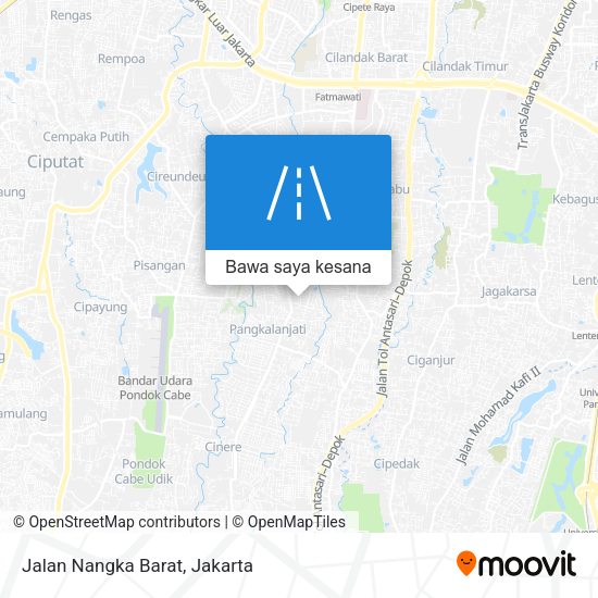 Peta Jalan Nangka Barat
