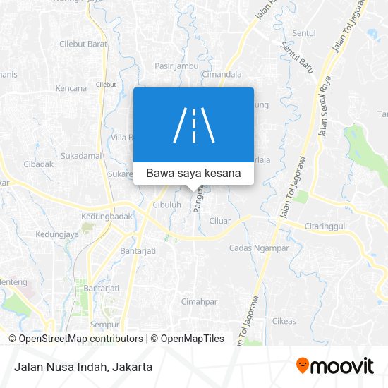 Peta Jalan Nusa Indah