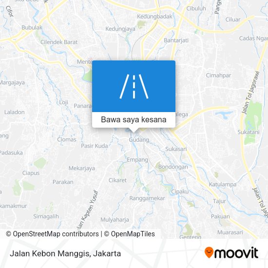 Peta Jalan Kebon Manggis