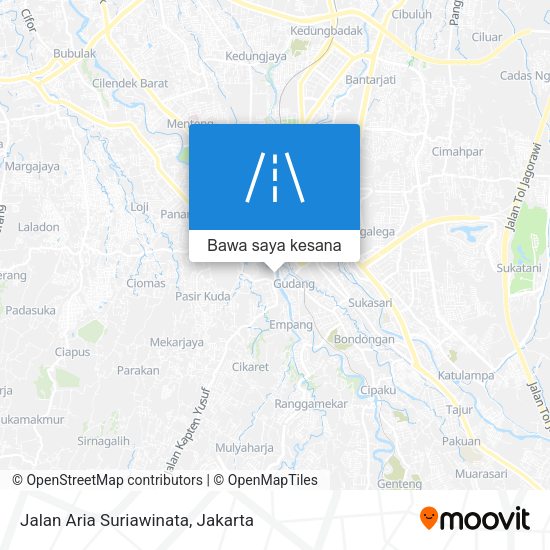 Peta Jalan Aria Suriawinata