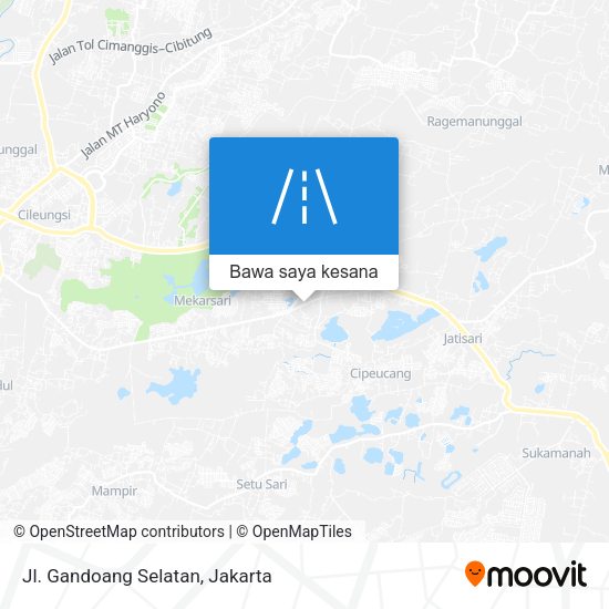 Peta Jl. Gandoang Selatan