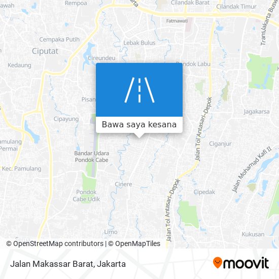 Peta Jalan Makassar Barat
