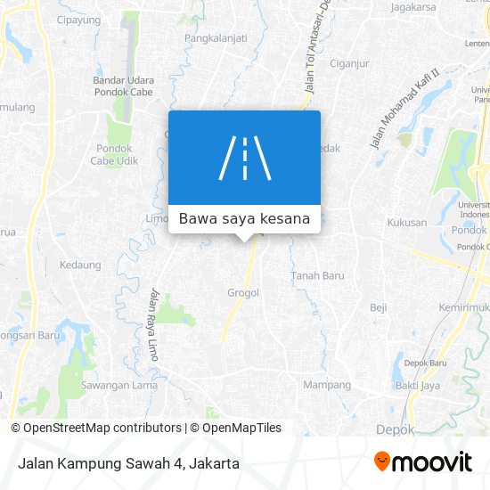 Peta Jalan Kampung Sawah 4