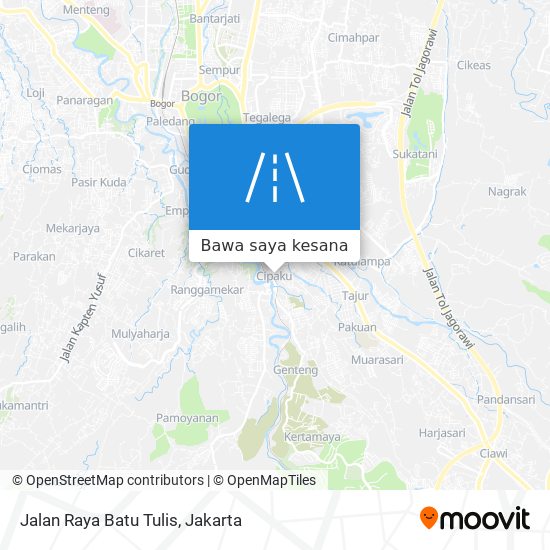 Peta Jalan Raya Batu Tulis