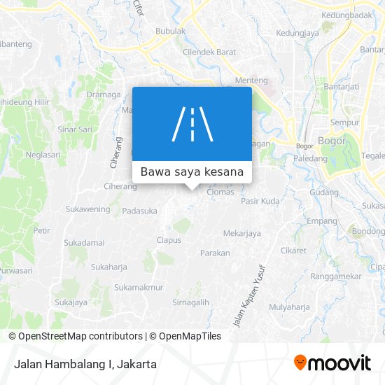 Peta Jalan Hambalang I