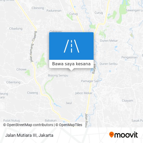 Peta Jalan Mutiara III