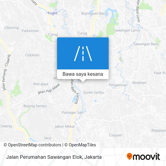 Peta Jalan Perumahan Sawangan Elok
