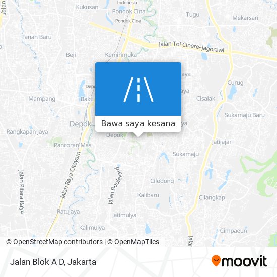 Peta Jalan Blok A D