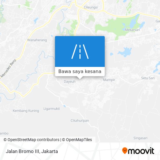 Peta Jalan Bromo III