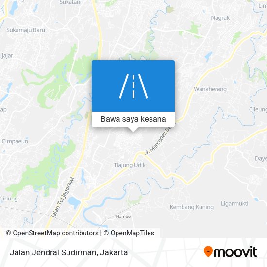 Peta Jalan Jendral Sudirman