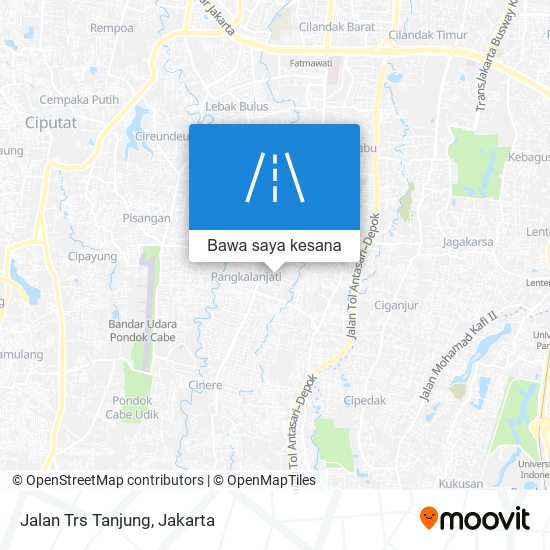 Peta Jalan Trs Tanjung