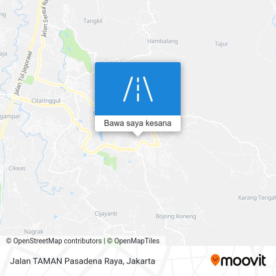 Peta Jalan TAMAN Pasadena Raya