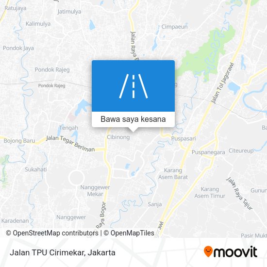 Peta Jalan TPU Cirimekar
