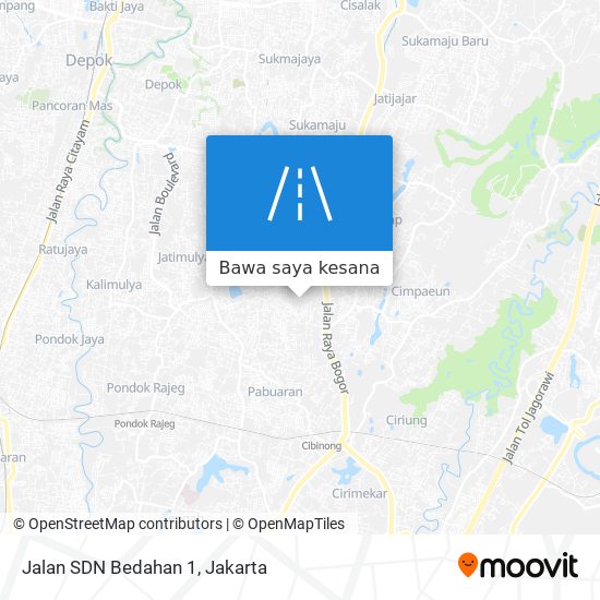 Peta Jalan SDN Bedahan 1