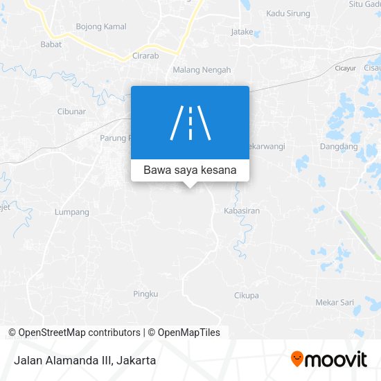 Peta Jalan Alamanda III