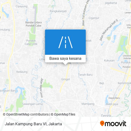 Peta Jalan Kampung Baru VI