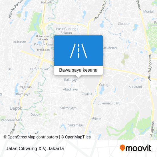 Peta Jalan Ciliwung XIV