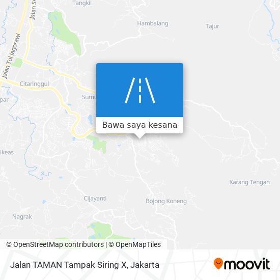 Peta Jalan TAMAN Tampak Siring X