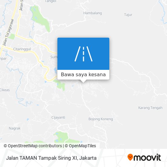 Peta Jalan TAMAN Tampak Siring XI