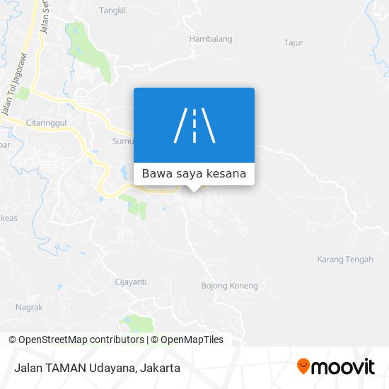 Peta Jalan TAMAN Udayana