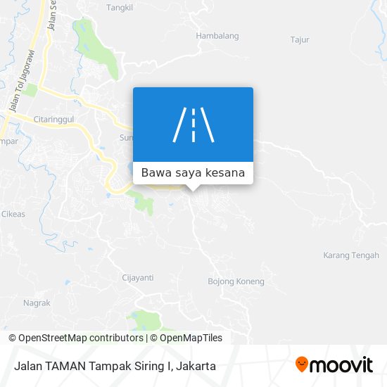 Peta Jalan TAMAN Tampak Siring I