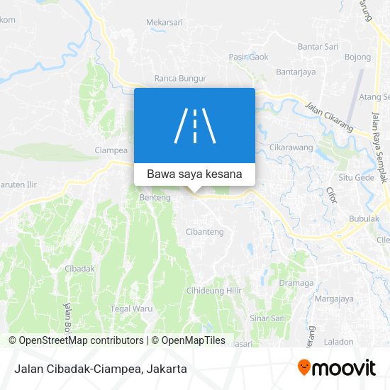 Peta Jalan Cibadak-Ciampea