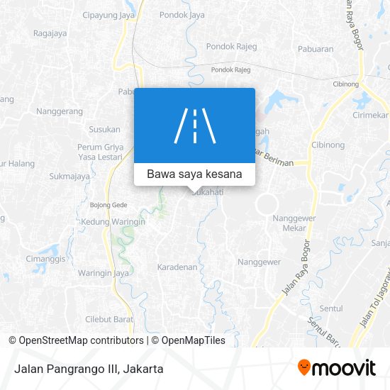 Peta Jalan Pangrango III