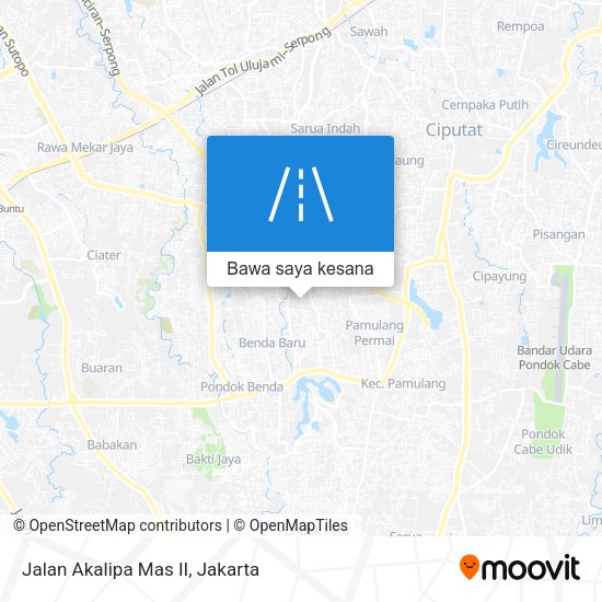 Peta Jalan Akalipa Mas II
