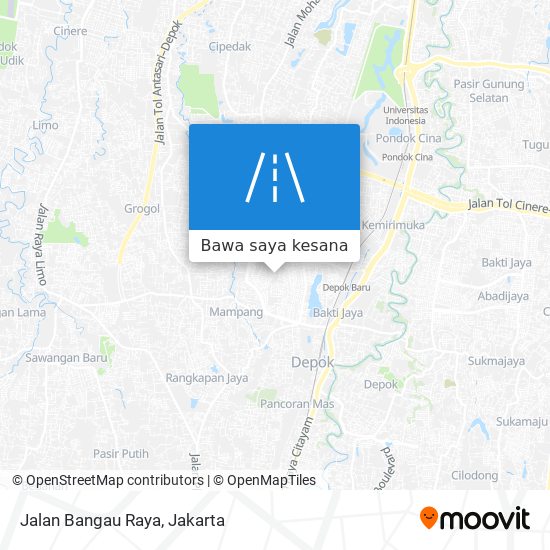 Peta Jalan Bangau Raya