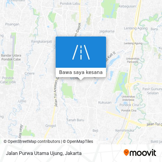 Peta Jalan Purwa Utama Ujung