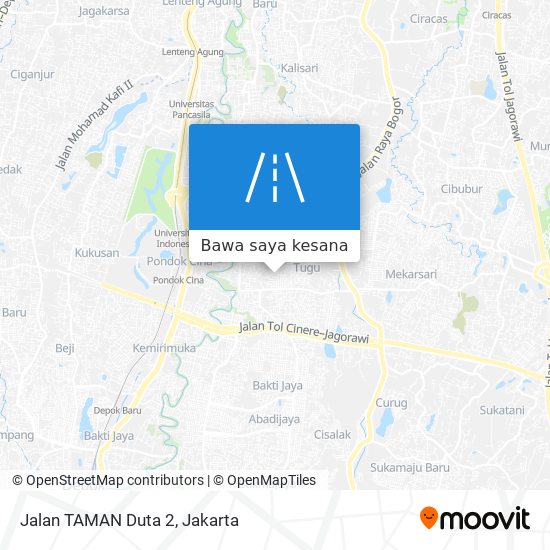 Peta Jalan TAMAN Duta 2