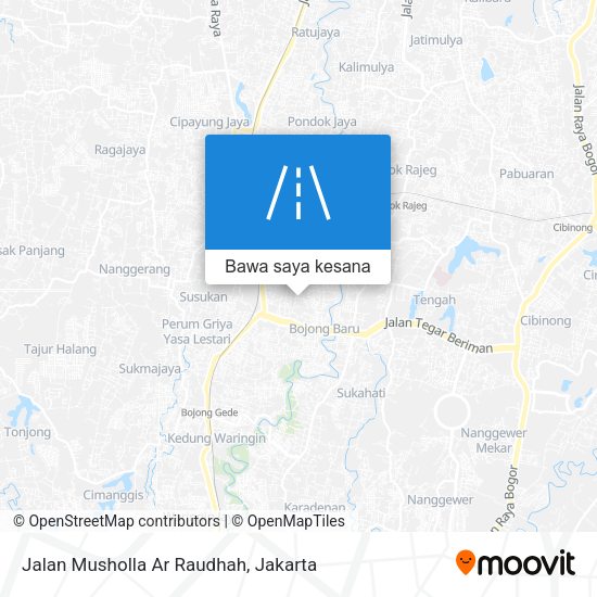 Peta Jalan Musholla Ar Raudhah