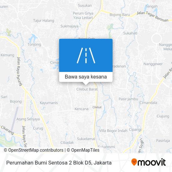 Peta Perumahan Bumi Sentosa 2 Blok D5