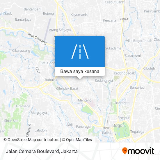 Peta Jalan Cemara Boulevard