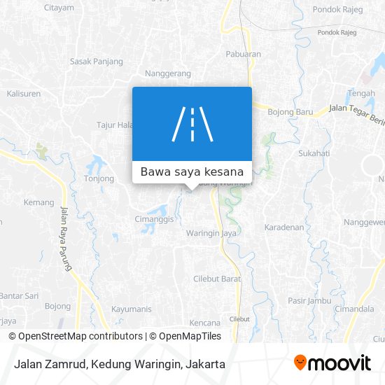 Peta Jalan Zamrud, Kedung Waringin