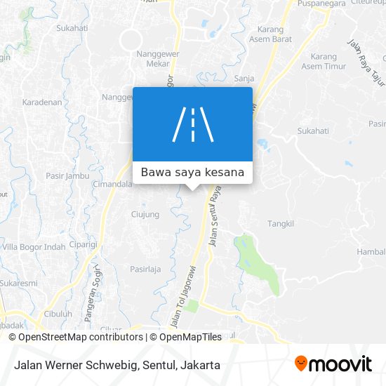 Peta Jalan Werner Schwebig, Sentul