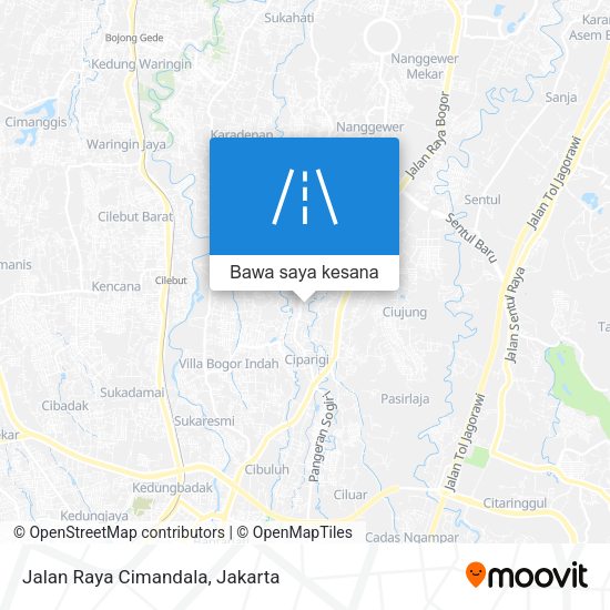 Peta Jalan Raya Cimandala