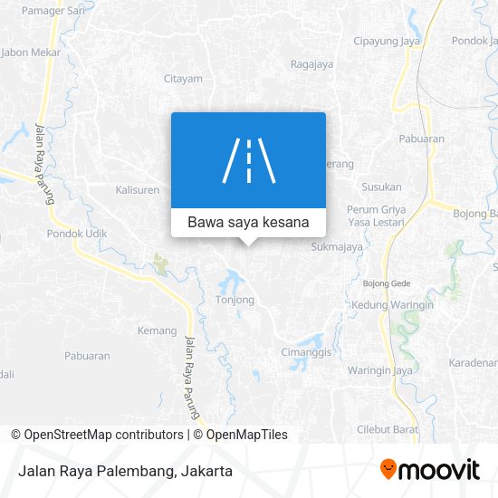 Peta Jalan Raya Palembang