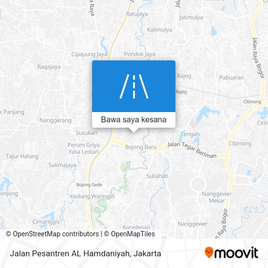 Peta Jalan Pesantren AL Hamdaniyah