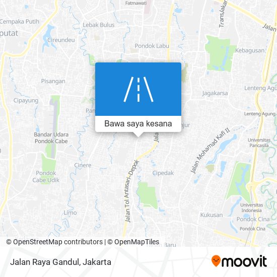 Peta Jalan Raya Gandul