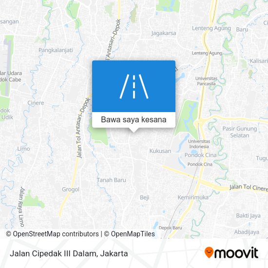 Peta Jalan Cipedak III Dalam