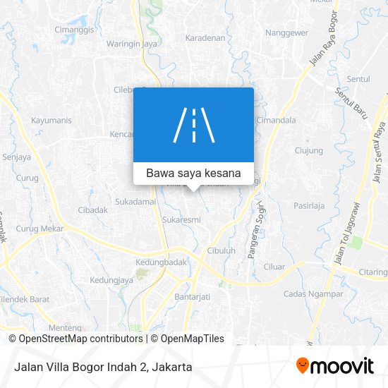 Peta Jalan Villa Bogor Indah 2