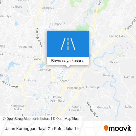Peta Jalan Karanggan Raya Gn Putri