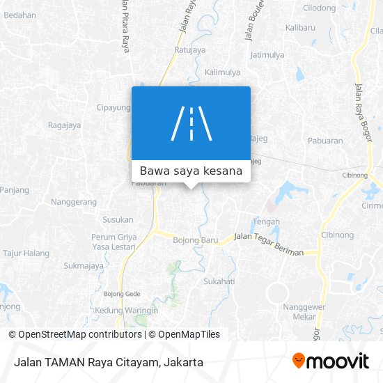 Peta Jalan TAMAN Raya Citayam