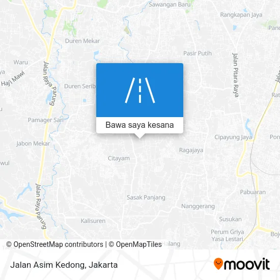 Peta Jalan Asim Kedong