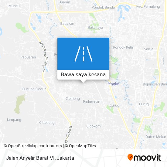 Peta Jalan Anyelir Barat VI