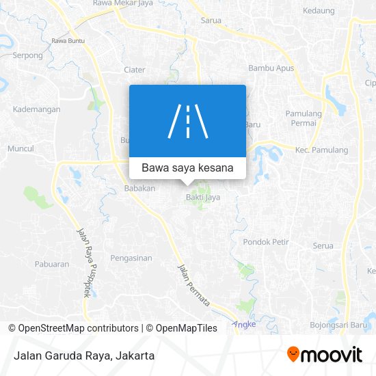 Peta Jalan Garuda Raya