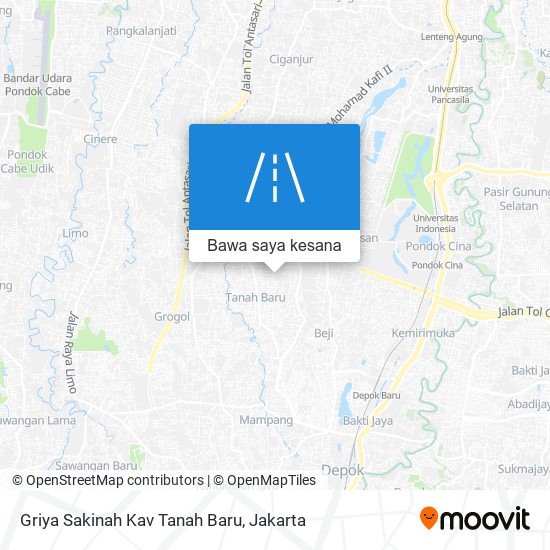 Peta Griya Sakinah Kav Tanah Baru