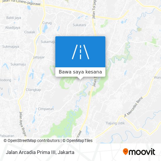 Peta Jalan Arcadia Prima III