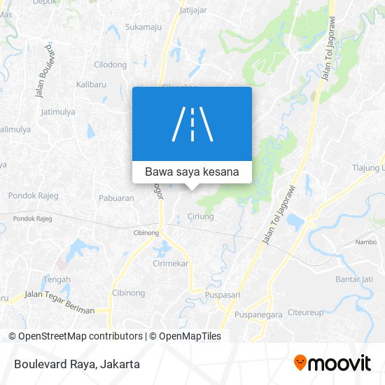 Peta Boulevard Raya